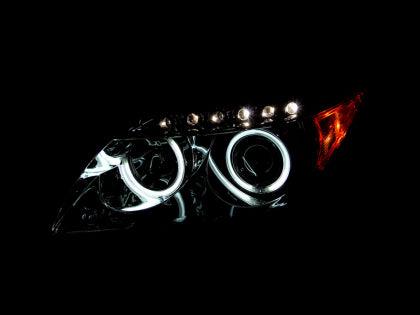 ANZO 2005-2010 Scion Tc Projector Headlights w/ Halo Chrome (CCFL) - GUMOTORSPORT