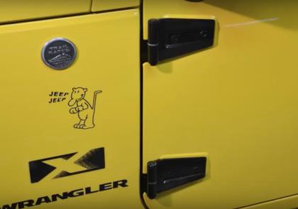 Kentrol 2007 - 2018 Jeep Wrangler JK Body Door Hinge Set 8 Pieces 4 Door - Powdercoat Black