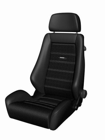Recaro Classic LX Seat - Black Leather/Classic Corduroy - GUMOTORSPORT