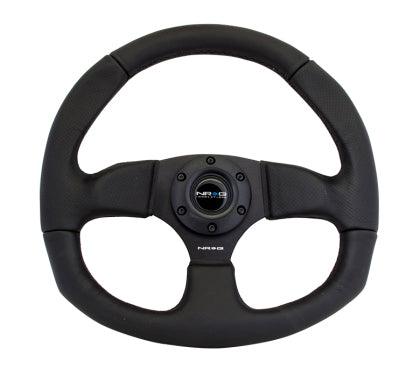 NRG RST-009R: 320mm Race Style Leather Steering Wheel - GUMOTORSPORT