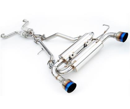 Invidia 09+ 370Z Gemini Single Layer Titanium Tip Cat-back Exhaust - GUMOTORSPORT