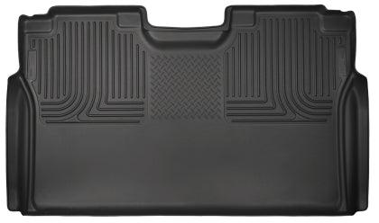 Husky Liners 15+ Ford F-150 SuperCrew Cab WeatherBeater Black 2nd Seat Floor Liner - GUMOTORSPORT