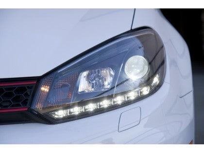 Spyder Volkswagen Golf/GTI 10-13 Projector Headlights Halogen Model- DRL Blk PRO-YD-VG10-DRL-BK - GUMOTORSPORT