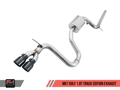 AWE Tuning VW MK7 Golf 1.8T Track Edition Exhaust w/Diamond Black Tips (90mm) - GUMOTORSPORT