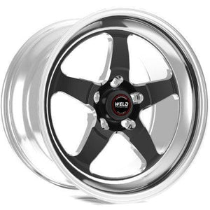 Weld S71 15x11.33 / 5x115 Conical Lug / 6.5in BS Black Wheel 3.18in ID (Medium) - Single Beadlock - GUMOTORSPORT