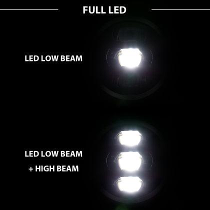 ANZO 2018-2020 Jeep Wrangler Full Led Projector H.L Black - GUMOTORSPORT