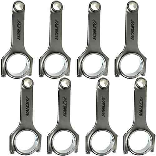Manley Chevy Small Block LS-1 6.125in H Beam w/ ARP 2000 Connecting Rod Set - GUMOTORSPORT