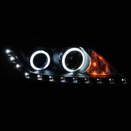 ANZO 2011 - 2013 Kia Sorento Projector Headlights w/ Halo Chrome (CCFL) - GUMOTORSPORT