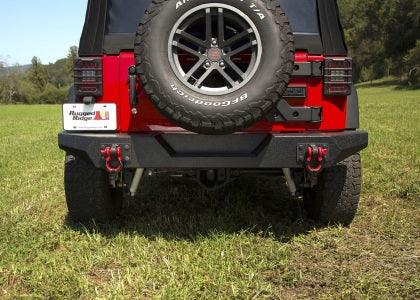 Rugged Ridge Spartan Rear Bumper Full Width 07-18 Jeep Wrangler JK - GUMOTORSPORT