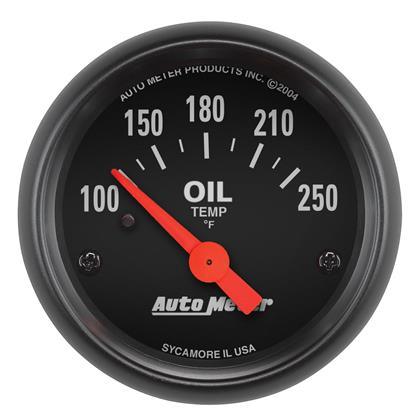 Autometer Z-Series 52mm 100-250 Degrees F. SSE Oil Temp Gauge - GUMOTORSPORT