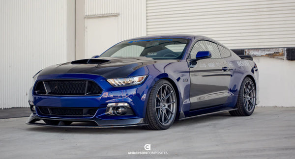 Anderson Composites  2015 - 2017 Ford Mustang Front Carbon Fiber Lower Grille - GUMOTORSPORT