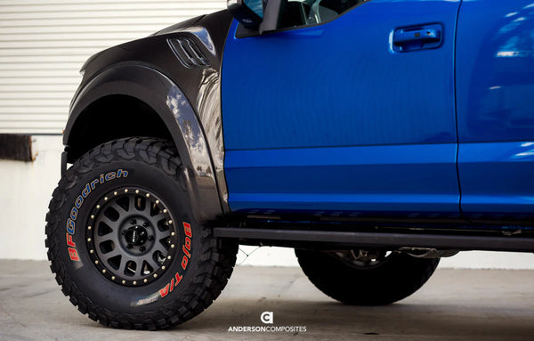 Anderson Composites 2017 - 2020 Ford Raptor Type-OE Carbon Fiber Fenders w/ Vents - GUMOTORSPORT