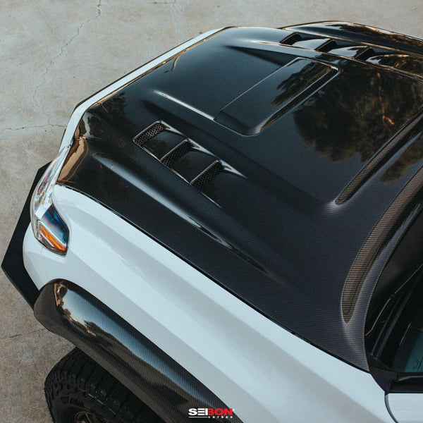 Seibon 2016 - 2021 Toyota Tacoma TS-Style Carbon Fiber Hood - GUMOTORSPORT