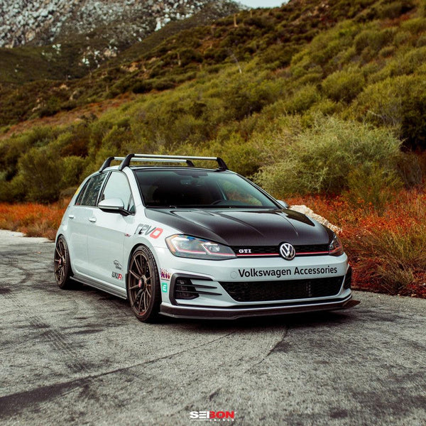 Seibon 2018 - 2020 Volkswagen GTI MB-Style Carbon Fiber Front Lip - GUMOTORSPORT