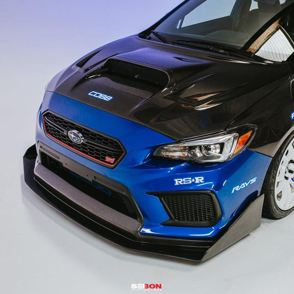 Seibon 2018 - 2021 Subaru WRX/STI CW Carbon Fiber Front Lip - GUMOTORSPORT