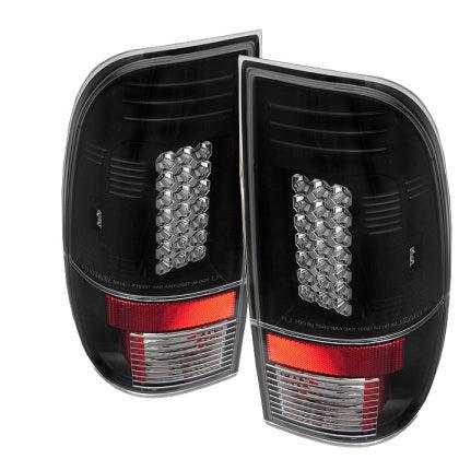 Spyder Ford F150 side 97-03/F250/350/450 Super Duty 99-07 LED Tail Lights Blk ALT-YD-FF15097-LED-BK - GUMOTORSPORT