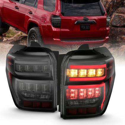 ANZO 2014-2020 Toyota 4Runner T.L Black Housing Smoke Lens Red Light Bar W/Sequential - GUMOTORSPORT