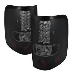 Spyder Ford F150 side 04-08 (Not Fit Heritage & SVT)LED Tail Lights Blk Smke ALT-YD-FF15004-LED-BSM - GUMOTORSPORT