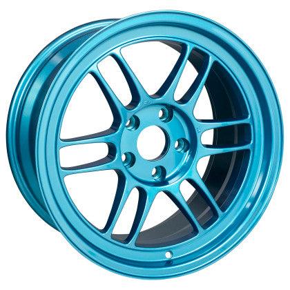 Enkei RPF1 17x9 5x114.3 22mm Offset 73mm Bore Emerald Blue Wheel - GUMOTORSPORT