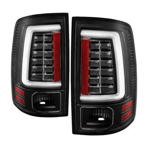 Spyder Dodge Ram 09-18 LED Tail Lights - All Black ALT-YD-DRAM09V2-LED-BKV2 (Incandescent Only) - GUMOTORSPORT