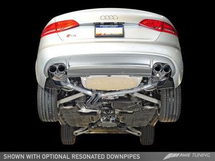 AWE Tuning Audi B8.5 S4 3.0T Touring Edition Exhaust System - Diamond Black Tips (102mm) - GUMOTORSPORT