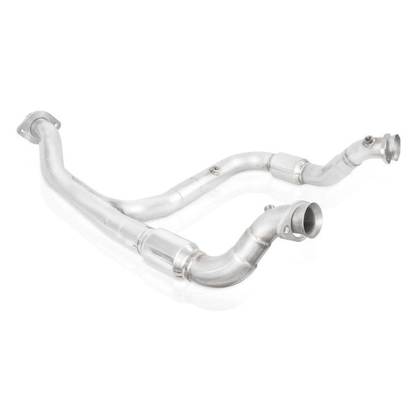 Stainless Works 15-18 F-150 3.5L Downpipe 3in High-Flow Cats Y-Pipe Factory Connection - GUMOTORSPORT