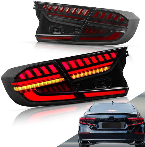 Vland 2018-2019 Honda Accord Tail Lights Red Clear / Smoked - GUMOTORSPORT