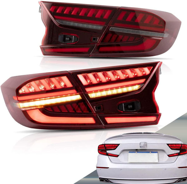 Vland 2018-2019 Honda Accord Tail Lights Red Clear / Smoked - GUMOTORSPORT