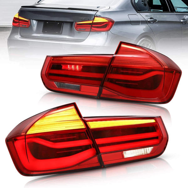 VLAND LED Tail Lights Fit For BMW F30 2013 2014 2015 2016 2017 2018 （ 3 Series）] with Sequential Turn Signal YAB-BMW-0293H S - GUMOTORSPORT