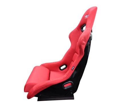 NRG FRP Bucket Seat (Red Cloth) - Large - GUMOTORSPORT