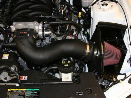 Airaid 11-14 Ford Mustang GT 5.0L Race Only (No MVT) MXP Intake System w/ Tube (Dry / Red Media) - GUMOTORSPORT