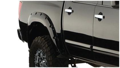 Bushwacker 04-15 Nissan Titan Pocket Style Flares 4pc 67.1/78.9/84/96in - Black - GUMOTORSPORT