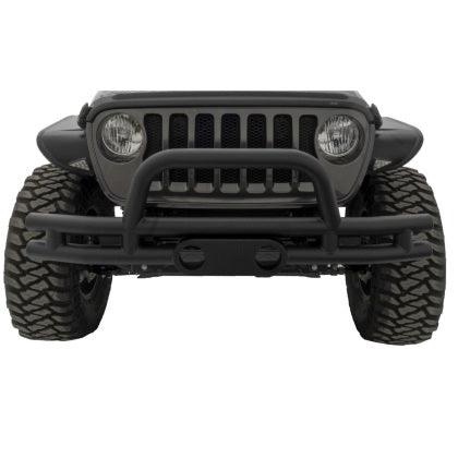 Rampage 2007-2018 Jeep Wrangler(JK) Double Tube Bumper Front - Black - GUMOTORSPORT