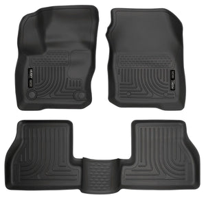 Husky Liners Weatherbeater 2016 - 2018 Ford Focus RS Front & 2nd Seat Floor Liners - Black - GUMOTORSPORT