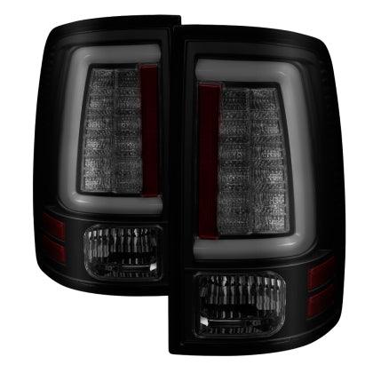 Spyder 09-16 Dodge Ram 1500 Light Bar LED Tail Lights - Black Smoke ALT-YD-DRAM09V2-LED-BSM - GUMOTORSPORT