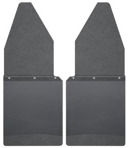 Husky Liners Ford 88-16 F-150/88-99 F-250 12in W Black Top & Weight Kick Back Front Mud Flaps - GUMOTORSPORT