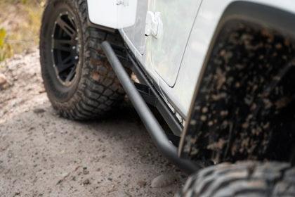 N-Fab Trail Slider Steps 2020 + Jeep Wrangler Gladiator JT 4 Door All Beds - SRW - Textured Black - GUMOTORSPORT