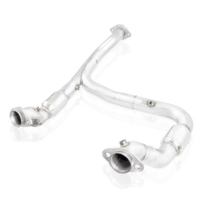Stainless Works 2015-16 F150 2.7L Downpipe 3in High-Flow Cats Y-Pipe Factory Connection - GUMOTORSPORT