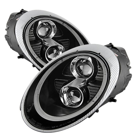 Spyder Porsche 911 05-09 Projector Headlights Xenon/HID Model- DRL LED Blk PRO-YD-P99705-HID-DRL-BK - GUMOTORSPORT