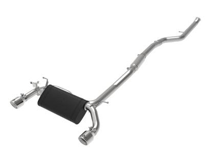 aFe MACHForce XP 3in to 2.5in 304 SS Cat-Back Exhaust w/ Polished Tips 14-16 BMW M235i - GUMOTORSPORT