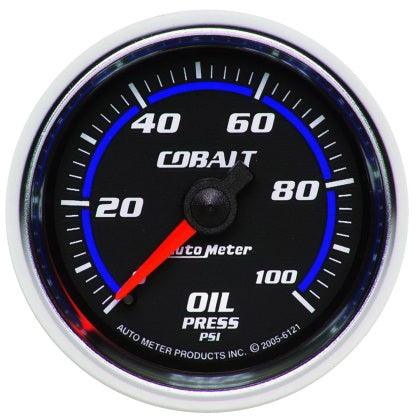 Autometer Cobalt 52mm 100 PSI Mechanical Oil Pressure Gauge - GUMOTORSPORT