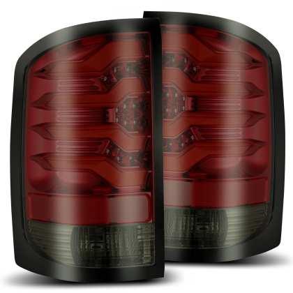 AlphaRex 14-18 GMC Sierra 1500 PRO-Series LED Tail Lights Red Smoke - GUMOTORSPORT