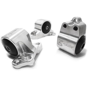 Innovative 92-95 Civic B/D Series Silver Aluminum Mounts 60A Bushings (3 Bolt) - GUMOTORSPORT