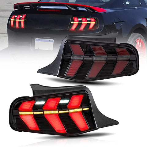 VLAND LED Tail lights Ford Mustang 2010 - 2012 with Sequential Amber ( 7 Lighting Modes )