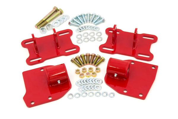UMI Performance 68-72 GM A-Body LSX Motor Mounts ( Red / Black )