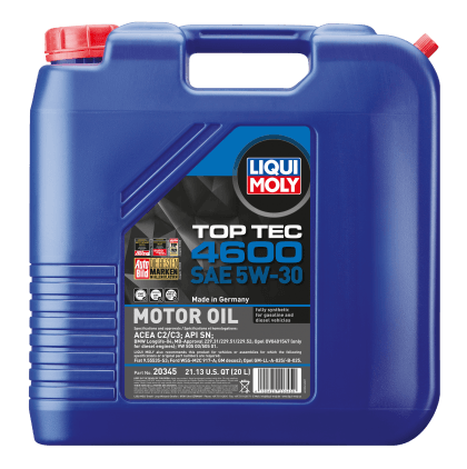 LIQUI MOLY 20L Top Tec 4600 Motor Oil 5W30 - GUMOTORSPORT