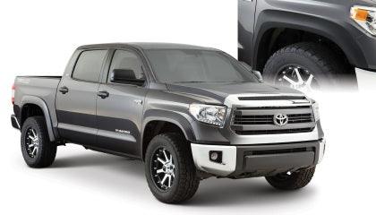 Bushwacker 14-18 Toyota Tundra Fleetside Extend-A-Fender Style Flares 4pc - Black - GUMOTORSPORT