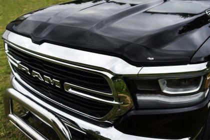 AVS 2019+ Dodge RAM 1500 Aeroskin Low Profile Acrylic Hood Shield - Smoke - GUMOTORSPORT