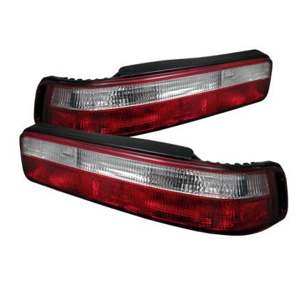 Spyder Acura Integra 90-93 2Dr Euro Style Tail Lights Red Clear ALT-YD-AI90-RC - GUMOTORSPORT