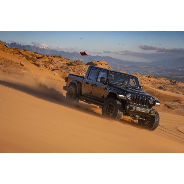 Fox 2020 + Jeep Gladiator 2.5 Performance Series Smooth Body Piggyback DSC Rear Shock 0-1.5in. Lift - GUMOTORSPORT